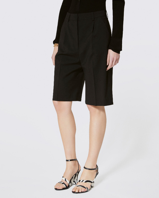 Bermudas de lana negra