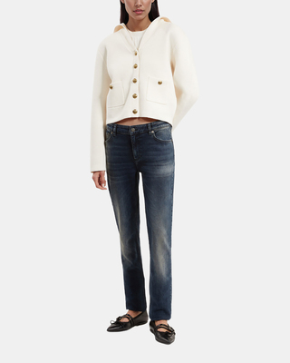 Jean slim bleu fonc&eacute;