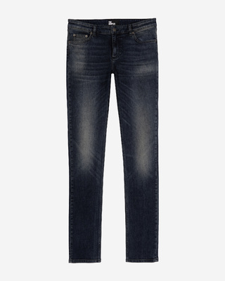 Jean slim bleu fonc&eacute;