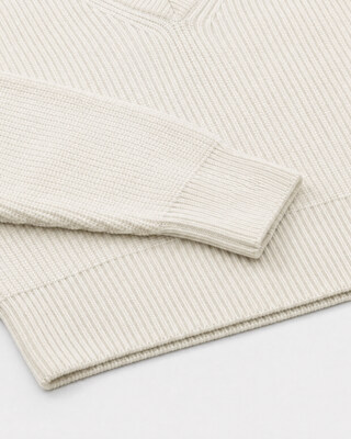 Pull en laine m&eacute;rinos &eacute;cru