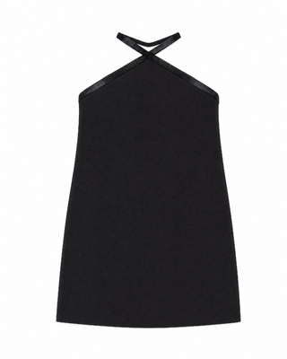 Robe courte avec strass noire