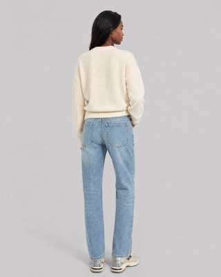 Pull en mohair m&eacute;lang&eacute; ecru