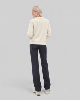 Pull en laine m&eacute;rinos &eacute;cru