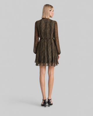 Robe courte imprim&eacute; l&eacute;opard