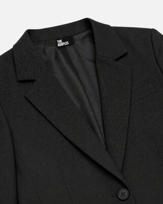 Veste de tailleur en laine noire