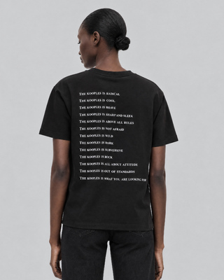 T-shirt What is avec perles noir