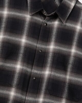 Chemise &agrave; carreaux noire
