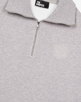 Sweatshirt col camionneur gris