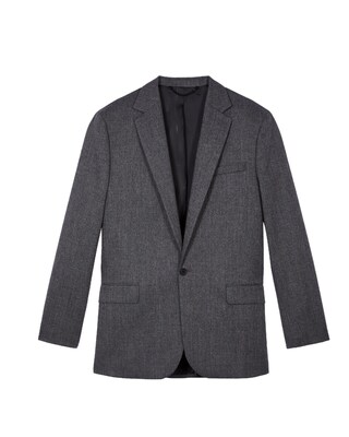 Veste en laine grise