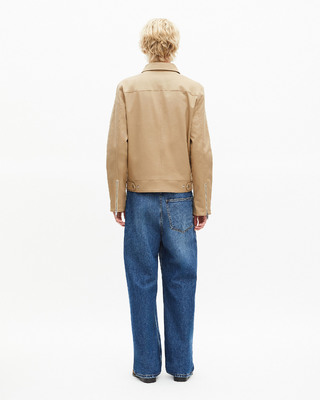 Blouson en coton beige