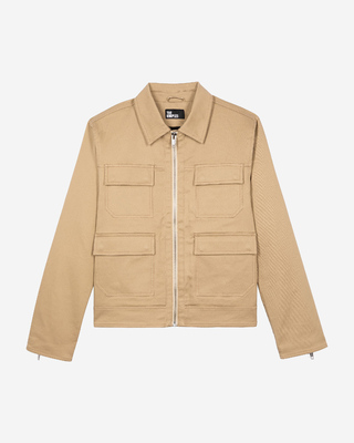 Blouson en coton beige