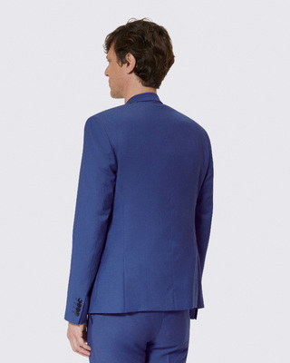 Veste de costume en laine bleue