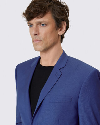 Veste de costume en laine bleue