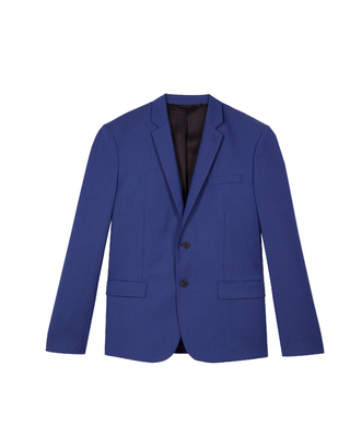 Veste de costume en laine bleue