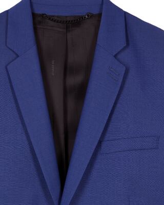 Veste de costume en laine bleue