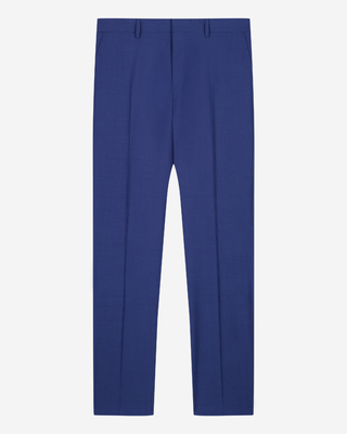 Pantalon de costume ajust&eacute; bleu