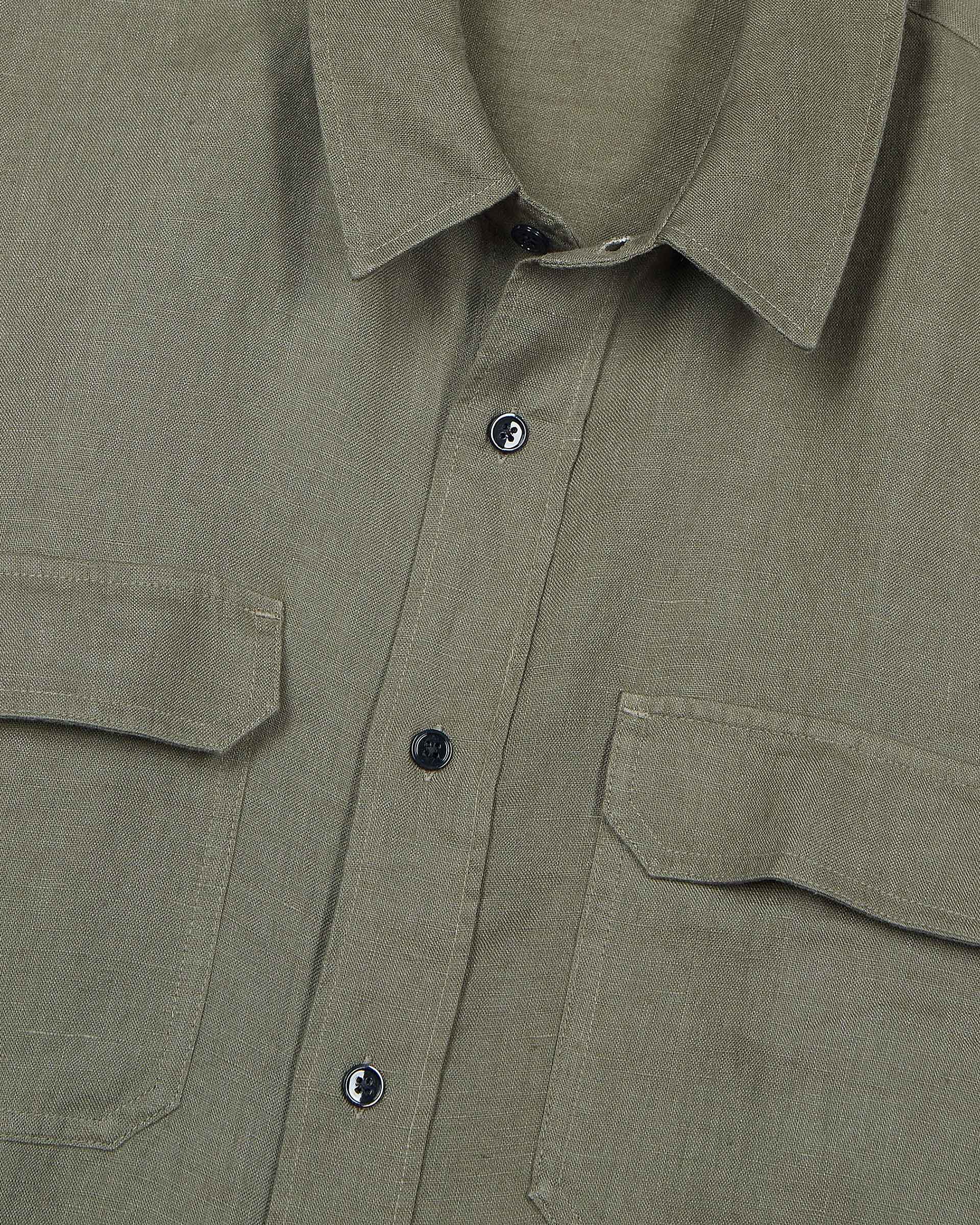 Chemise Homme The Kooples - Taille S - Imprimé écossais Noir/kaki - Manches Longues - Occasion Très Bon état