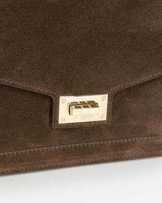 Sac Emily small en su&egrave;de marron