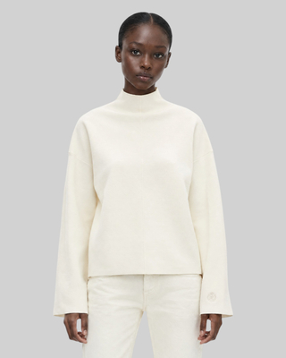 Pull col chemin&eacute;e &eacute;cru