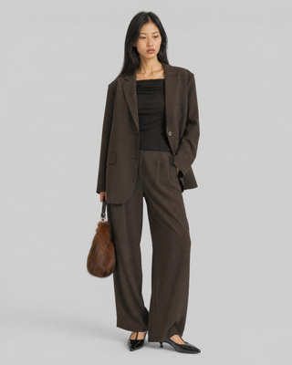 Brown wool blazer