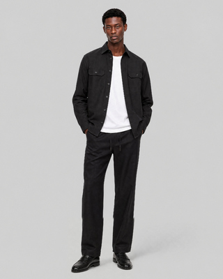 Black shirt with patch pockets