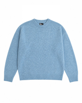 Blue Mohair-Blend Sweater