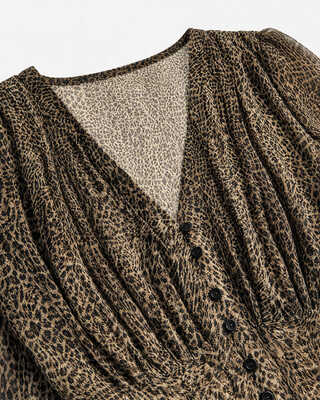Short leopard-print dress