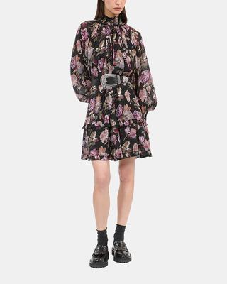 Short floral print dress