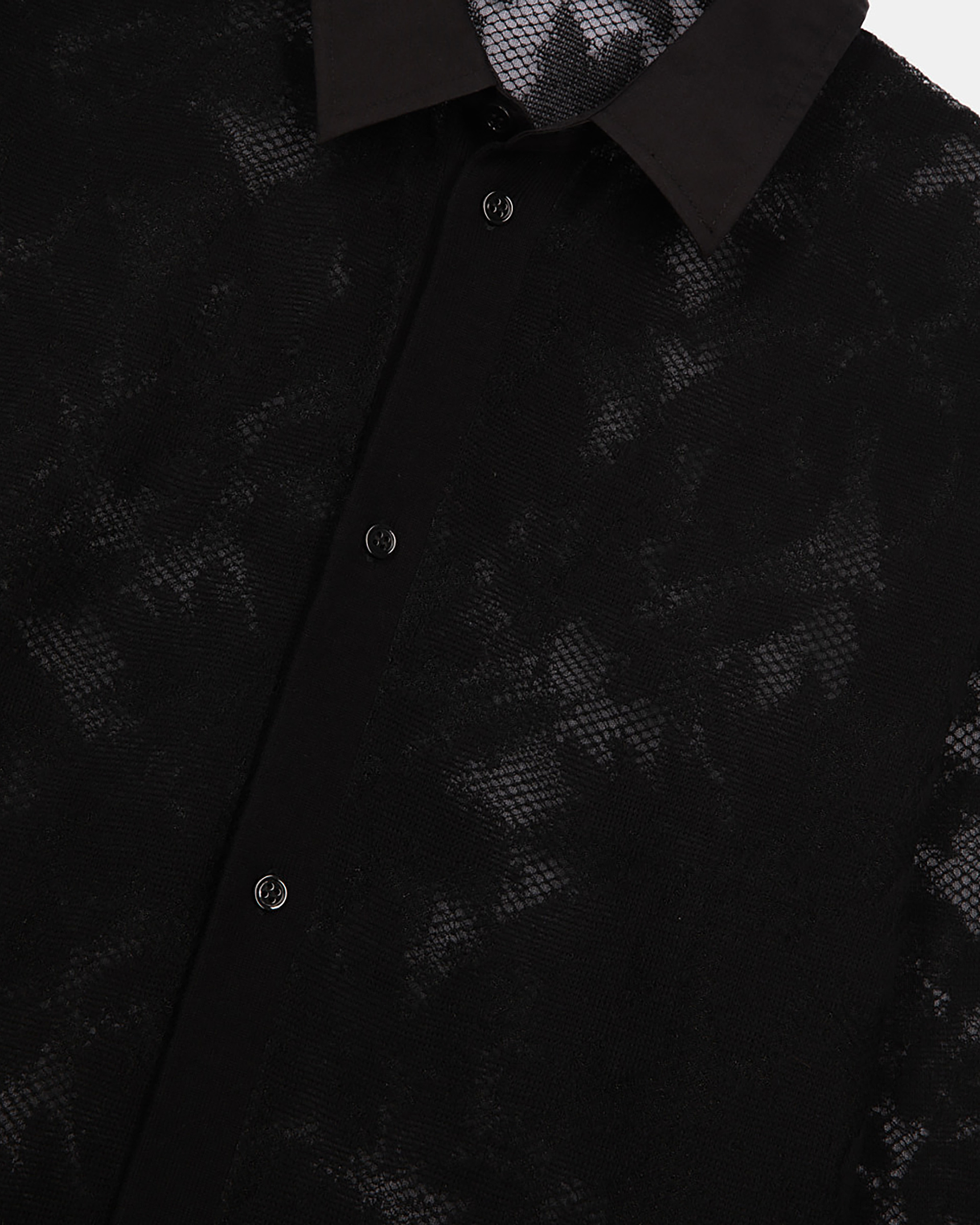 Black lace shirt