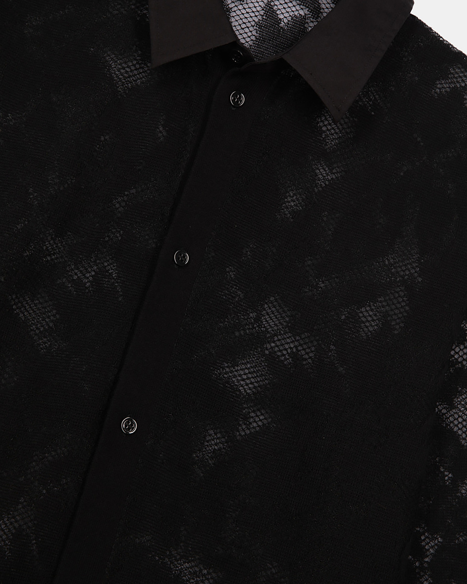 Black lace shirt