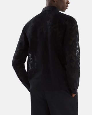 Black lace shirt