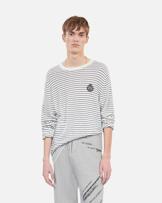 Blazon striped wool and cashmere sweater