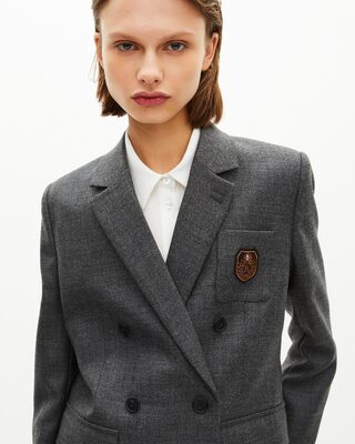 Dark grey suit jacket