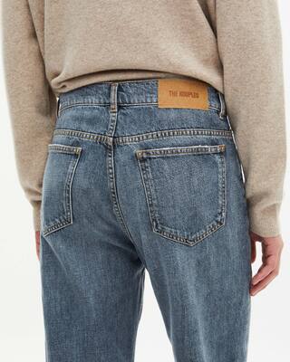 Blue-grey straight jeans