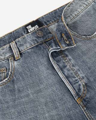 Blue-grey straight jeans