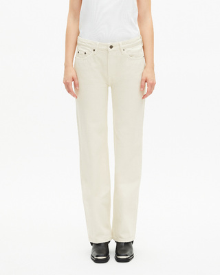 Ecru straight jeans