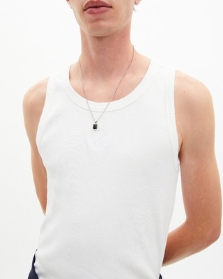 Necklace with silver pendant