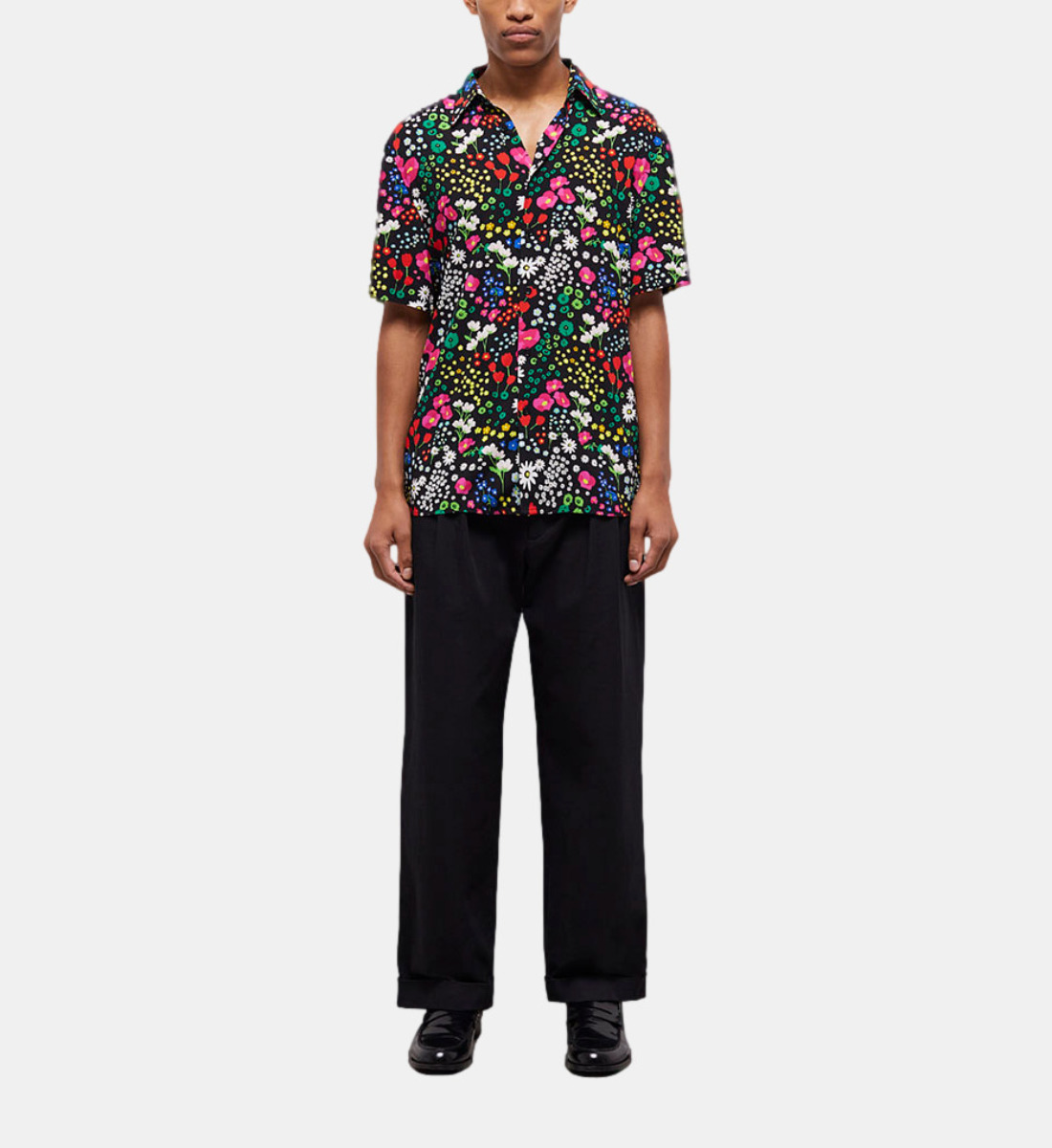 camisa informal estampada