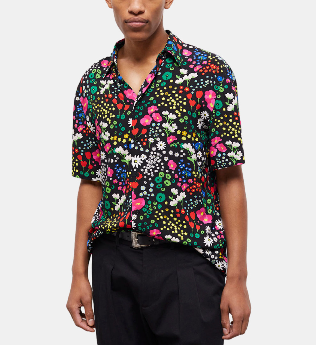 camisa informal estampada