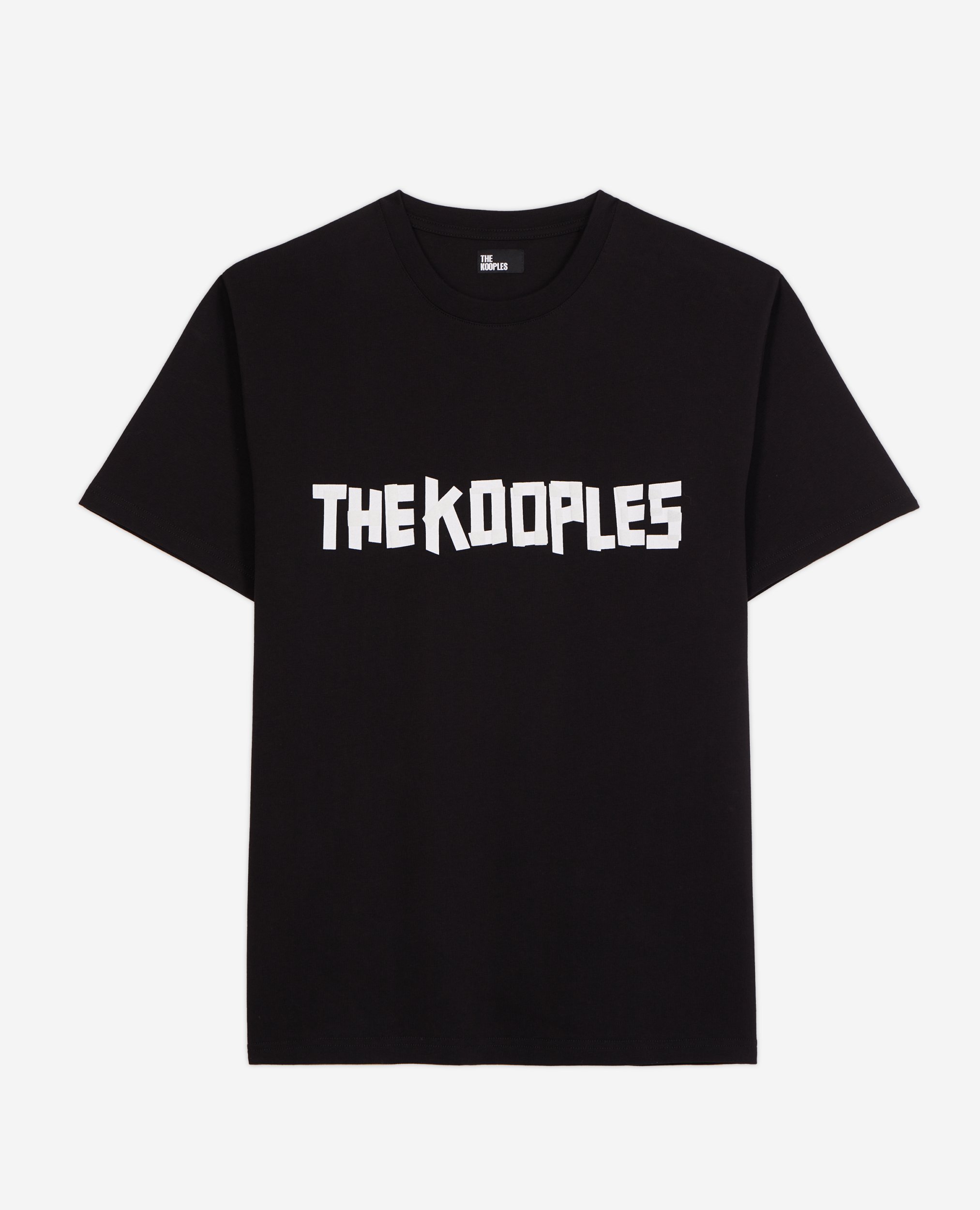 THE KOOPLES SCHWARZES T-SHIRT HERREN MIT THE KOOPLES LOGO