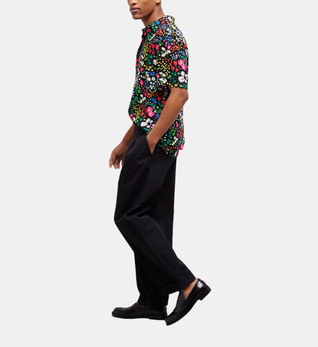 camisa informal estampada