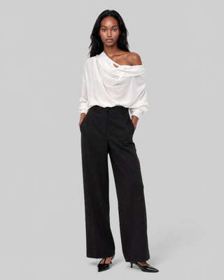 Ecru Long-Sleeve Top