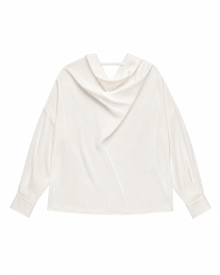 Ecru Long-Sleeve Top