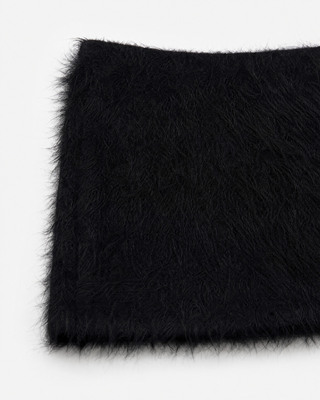 Black Short Fringed Skirt