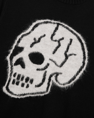 Black Skull Sweater