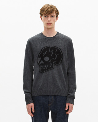 Light grey skull sweater